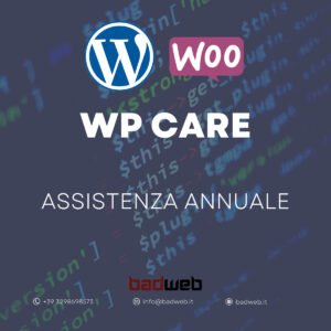 WP Care - Servizio di assistenza completa wordpress woocommerce annuale